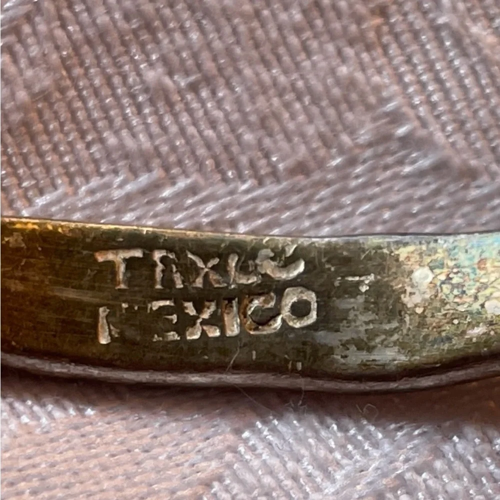 Vintage sterling silver Cozumel Bangle Bracelet - Picture 4 of 6